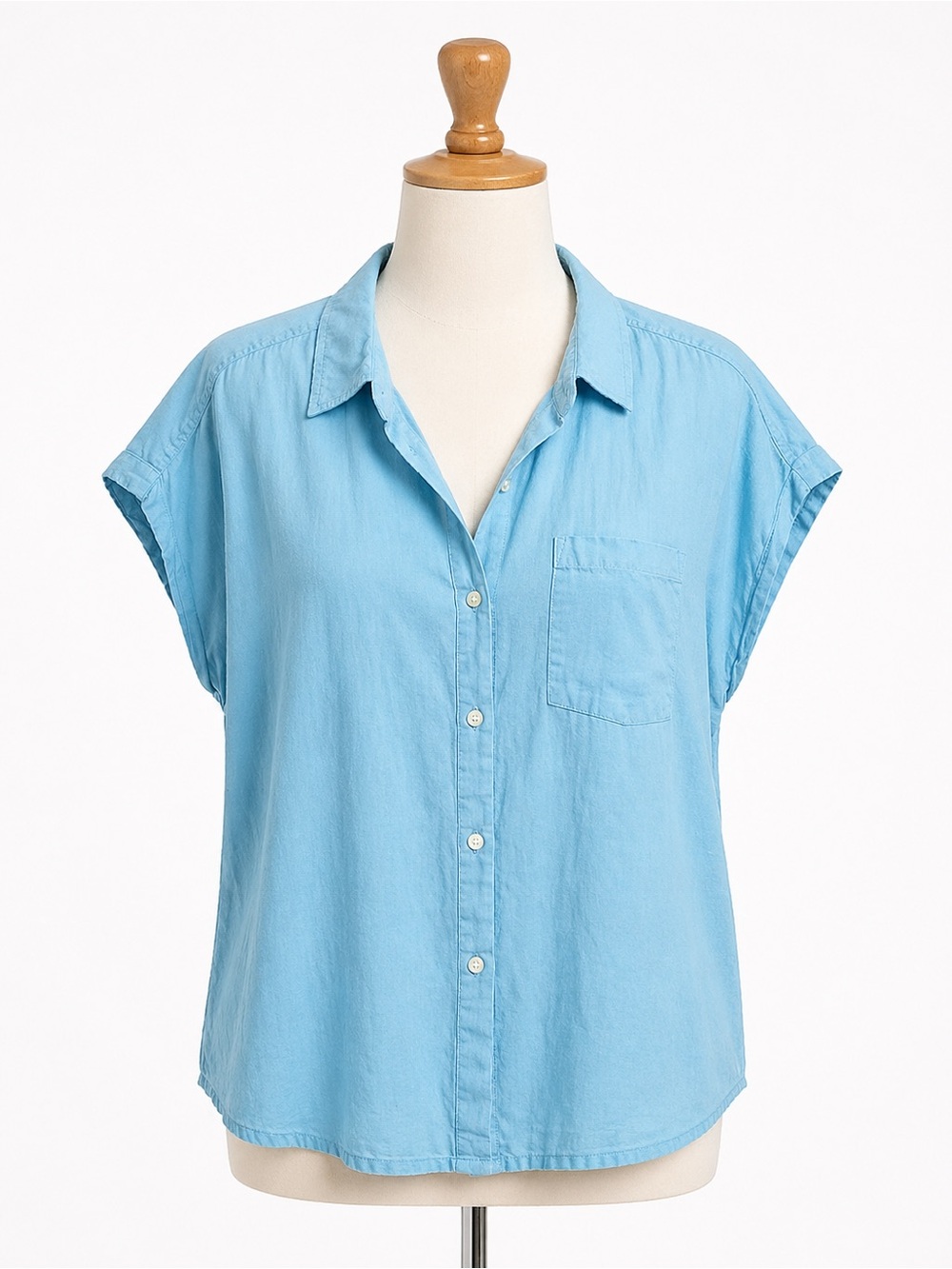 Orvis Women's Sky Blue Button-Down Shirt